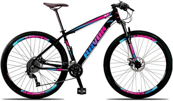 Bicicleta Aro 29 Ravok 21v Alumínio Alavanca V-Fire Freios a Disco com Suspensão