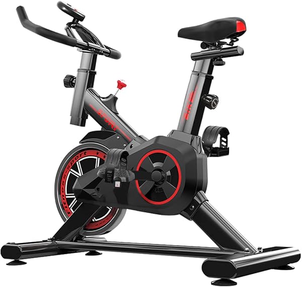 Bicicleta Ergométrica Silenciosa Vertical MAX - Preto/Vermelho