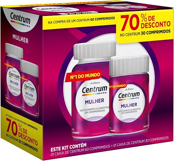 Centrum Mulher Multivitamínico Diário - 90 Comprimidos (Leve 90 Pague 60)