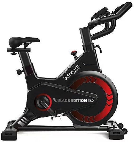 Dream Fitness Black Edition 13.0 Bicicleta Spinning Ergométrica Magnética - Preto