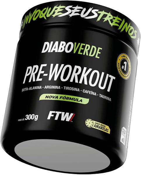 FTW Diabo Verde Pré-Treino 300g (Frutas Amarelas)