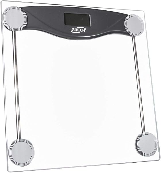 G-Tech Balgl10 Balança Digital Pessoal em Vidro Temperado (Transparente)