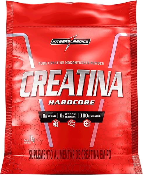 Integralmedica Creatina Hardcore - Pura Creatina Monohidratada em Pó - Pouch 1kg