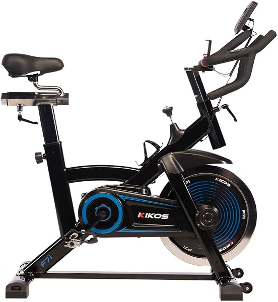 Kikos F7i Bicicleta Ergométrica Spinning Roda de Inércia 14kg - Preto