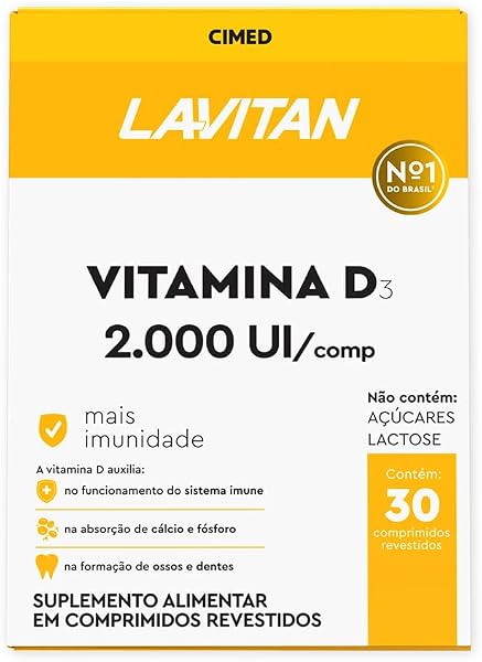 Lavitan Vitamina D 2.000UI - 30 Comprimidos Revestidos