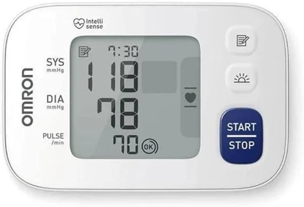 OMRON Monitor de Pressão Arterial de Pulso HEM-6181 com Omron Connect