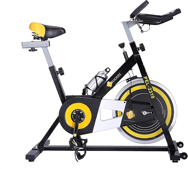 Pelegrin Pel-2310 Bike Spinning Racing Profissional - Preto/Amarelo