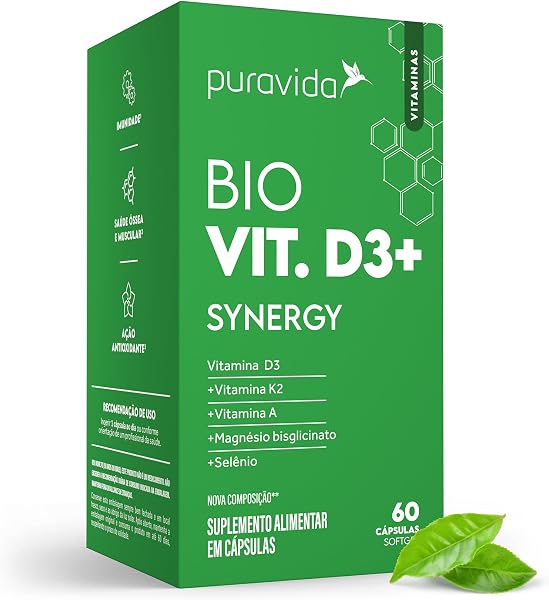 Puravida Vitamina D3 Synergy - 60 Cápsulas