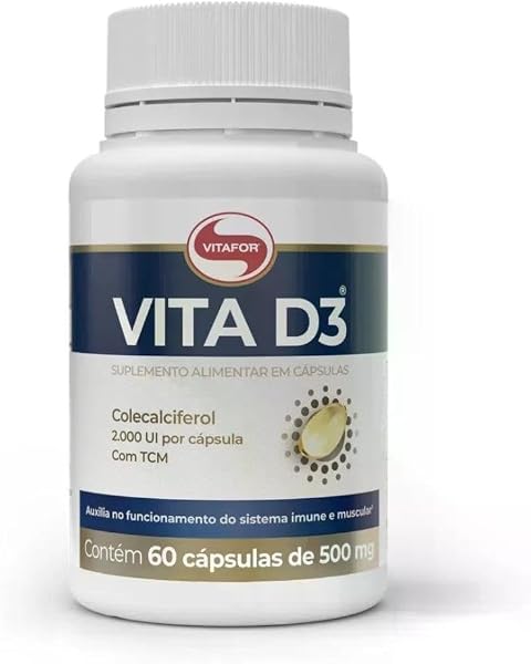 Vitafor Vita D3 2000UI 500mg - 60 Cápsulas