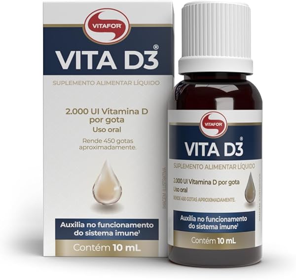 Vitafor Vita D3 Líquida 2000UI por Gota - 10ml em Gotas